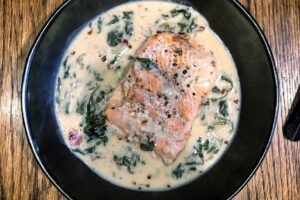 Recipe Review: Creamed Spinach Salmon