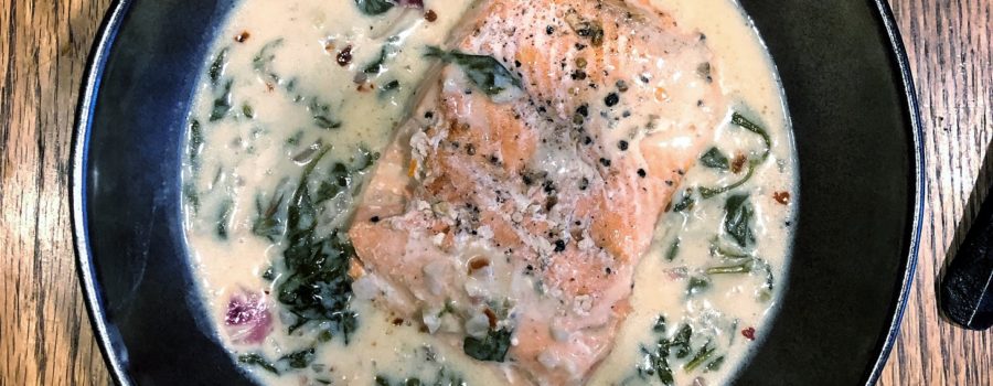 Recipe Review: Creamed Spinach Salmon